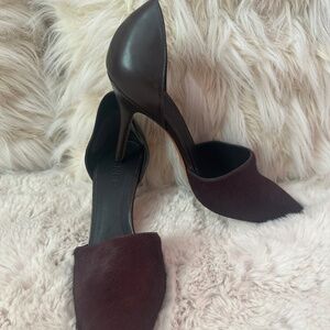 Vince Burgundy Pumps